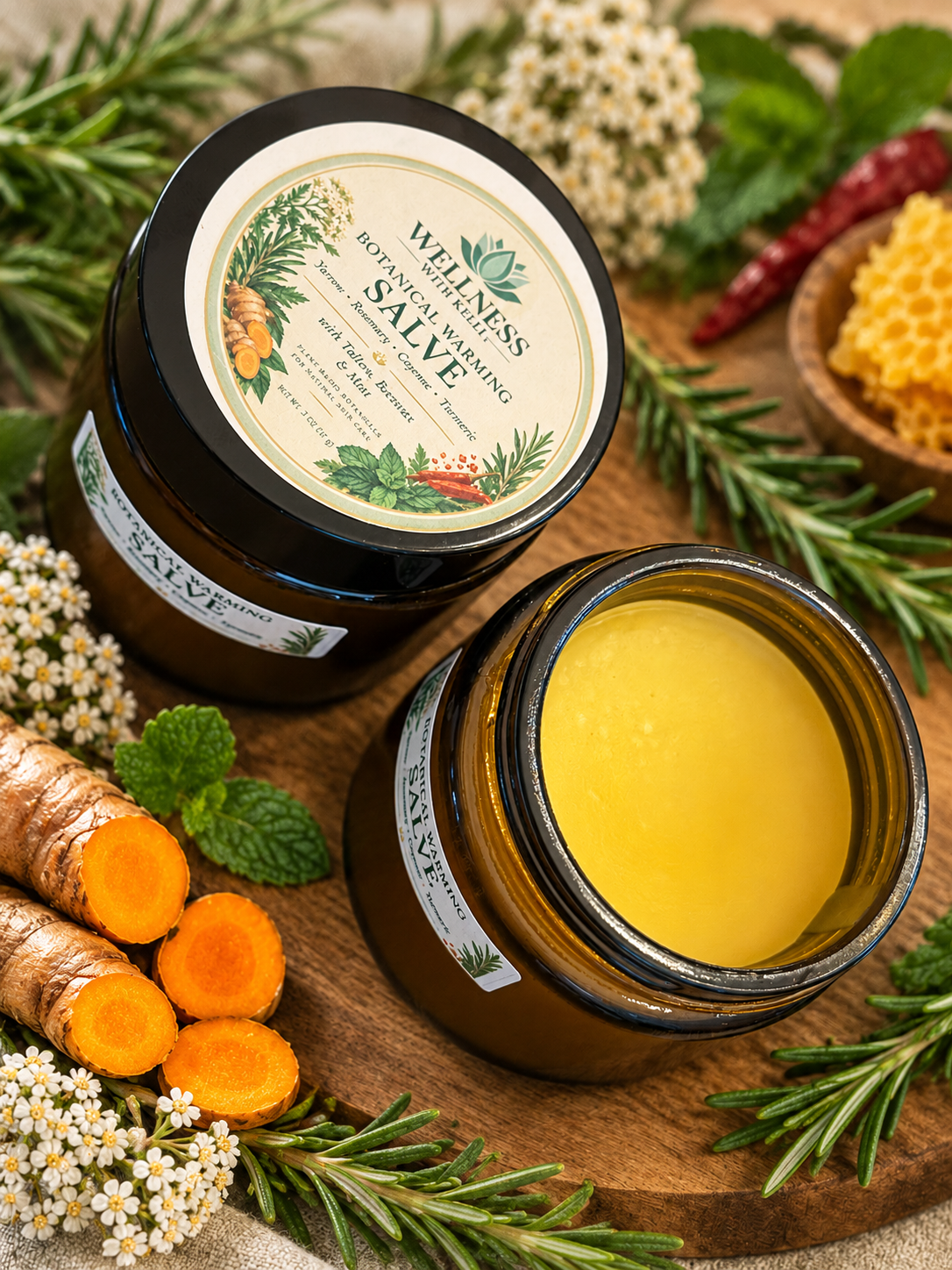 Botanical Warming Salve (mild) 4 oz