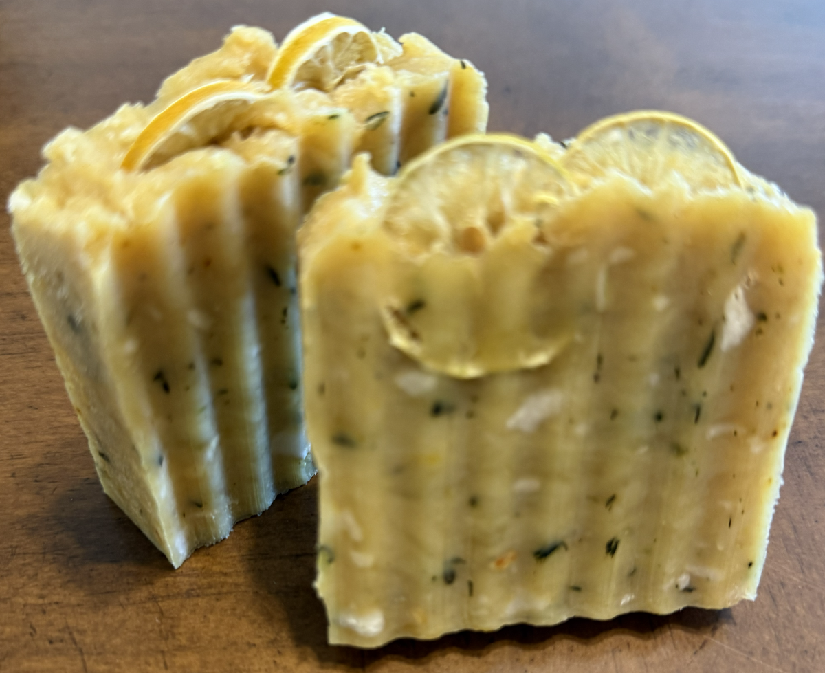Lemon Thyme Hot Process Soap Bar